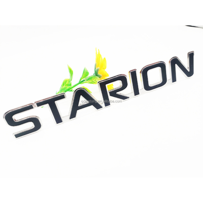 OEM Customizado Electroformed Nickel Embossed Metal Logo Production Embalagem Impressão