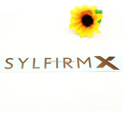 OEM Customizado Electroformed Nickel Embossed Metal Logo Production Embalagem Impressão