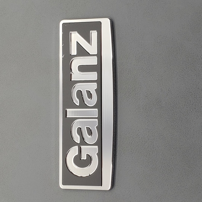 Logotipo personalizado em relevo de níquel Electroformed Logotipo de metal para embalagem Impressão direta
