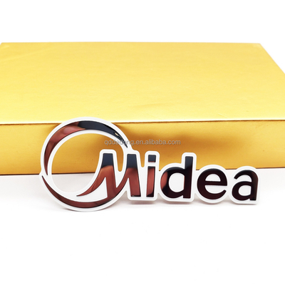 Logotipo de metal de alumínio oco personalizado para estratégias e soluções de marca exclusivas