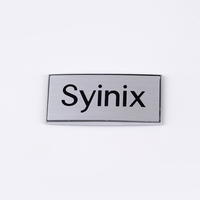 Rótulos de metal de alto brilho Personalização personalizada com metal de alumínio ecológico