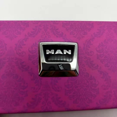 Fabricação personalizada de adesivos de logotipo metálico de níquel de eletrodoformação para chaves de automóvel
