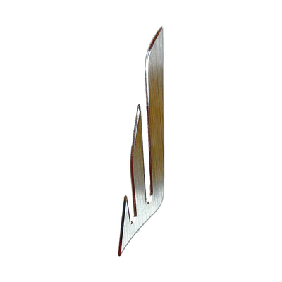 Logotipo personalizado de metal de alumínio para sinais metálicos eletroformados de níquel personalizados