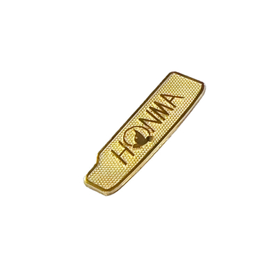 Logotipo personalizado End Eco-friendly Nickel Electroformed Metal Badge para equipamentos esportivos