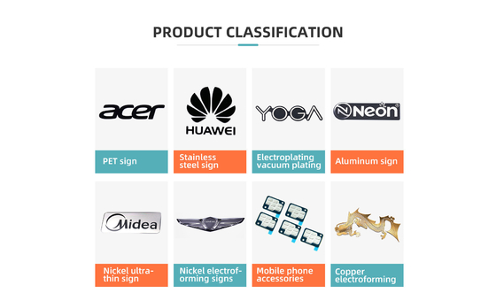 Logotipo personalizado Adesivo PET aceito para fabricação de computadores Design OEM