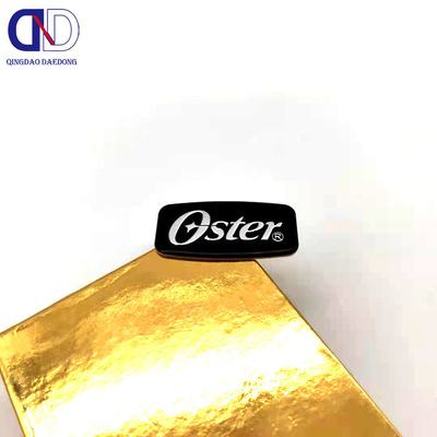 Rótulos de logotipo de metal de níquel e cobre eletroformados para soluções de marca personalizadas